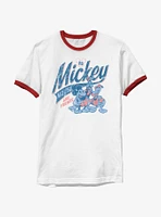 Disney Mickey Mouse & Friends Varsity Blues Ringer T-Shirt