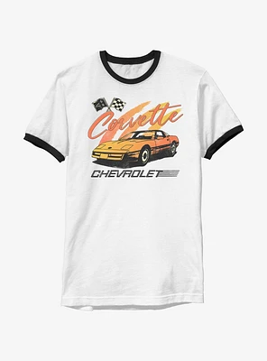 General Motors Vintage Corvette Ringer T-Shirt