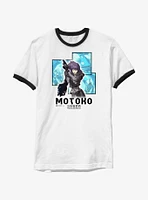 Ghost The Shell Major Motoko Portrait Ringer T-Shirt