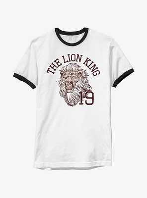 Disney The Lion King Live Action Varsity Vintage Simba Ringer T-Shirt