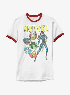 Marvel Avengers Retro Ringer T-Shirt