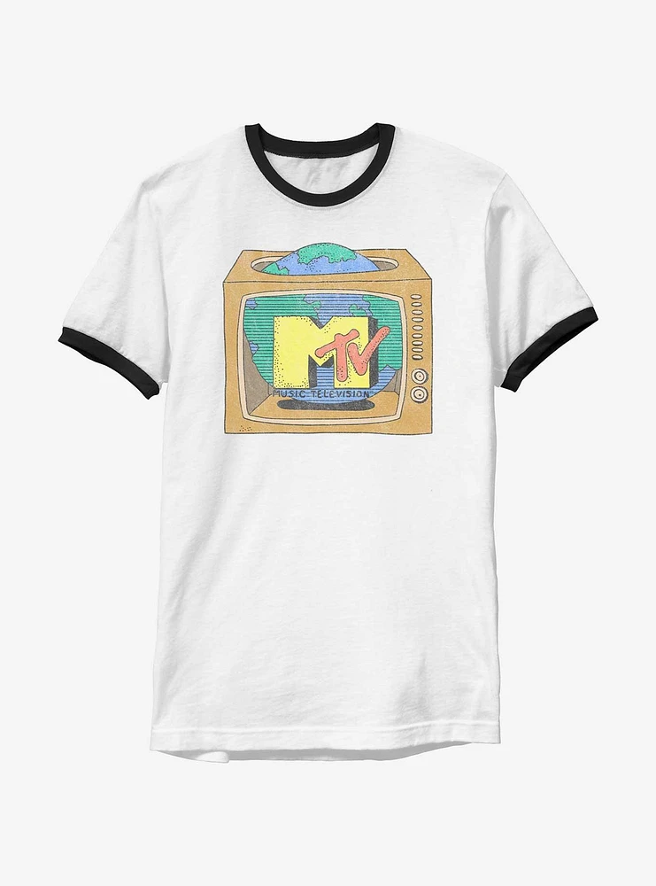 Mtv Retro World Premiere Ringer T-Shirt