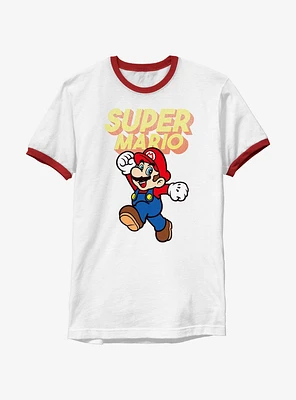 Nintendo Mario Retro Jump Ringer T-Shirt