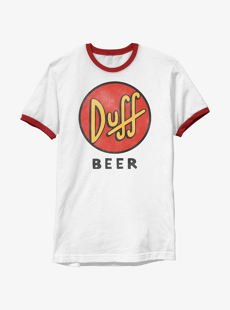 The Simpsons Vintage Duff Ringer T-Shirt