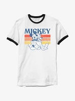 Disney Mickey Mouse & Pluto Retro Squad Ringer T-Shirt