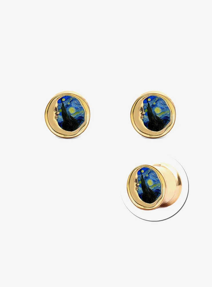 Steel Gold Moon & Starry Night Plug 2 Pack