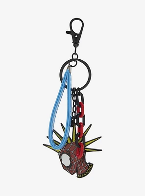 Marvel Spider-Man: Across the Spider-Verse Spider-Punk Multi-Charm Keychain