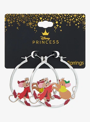 Disney Cinderella Jaq & Gus Gus Dance Hoop Earrings