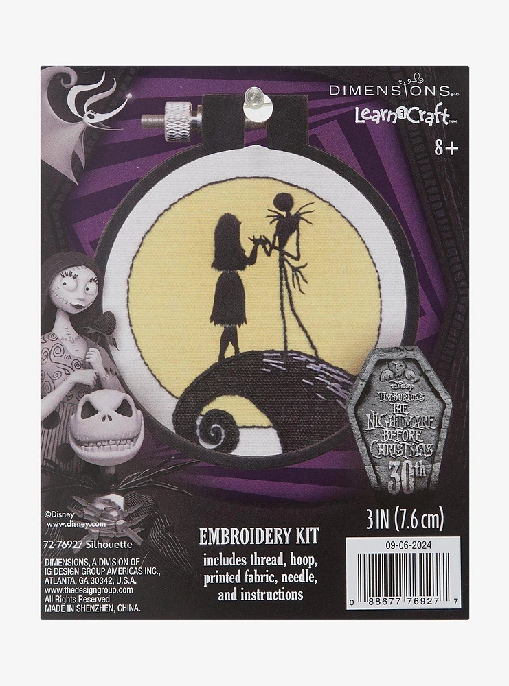 Disney The Nightmare Before Christmas Spiral Hill Embroidery Kit