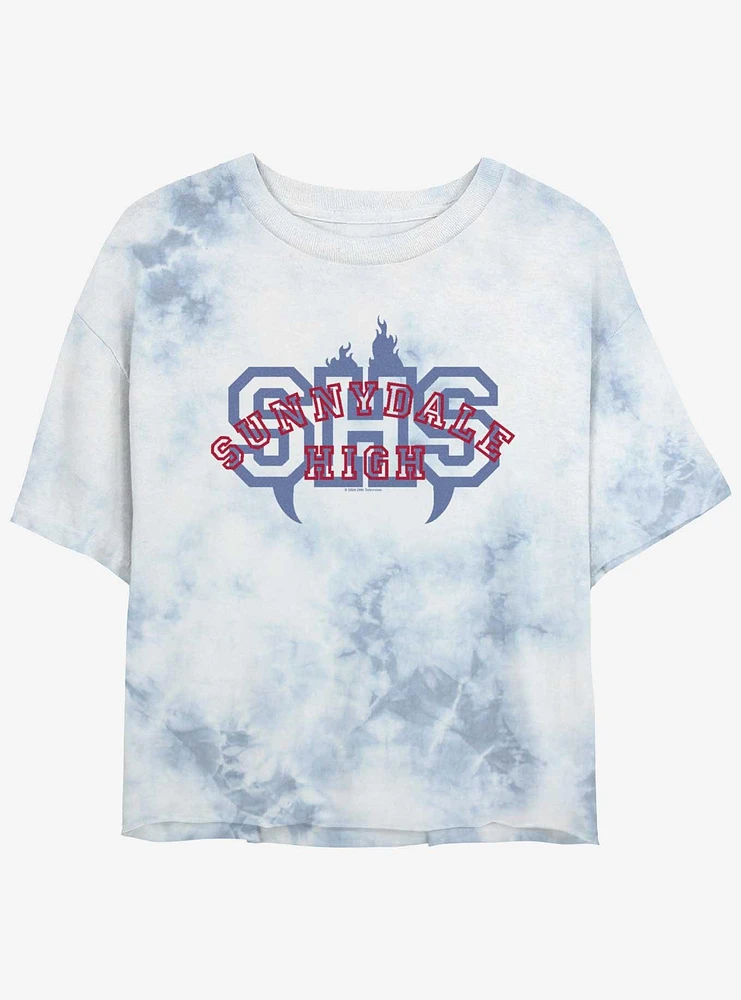 Buffy The Vampire Slayer SHS Girls Tie-Dye Crop T-Shirt