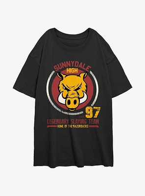 Buffy The Vampire Slayer Sundale Collegiate Girls Oversized T-Shirt