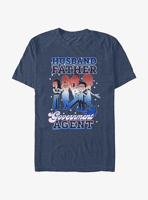 American Dad Husband Father Government Agent T-Shirt