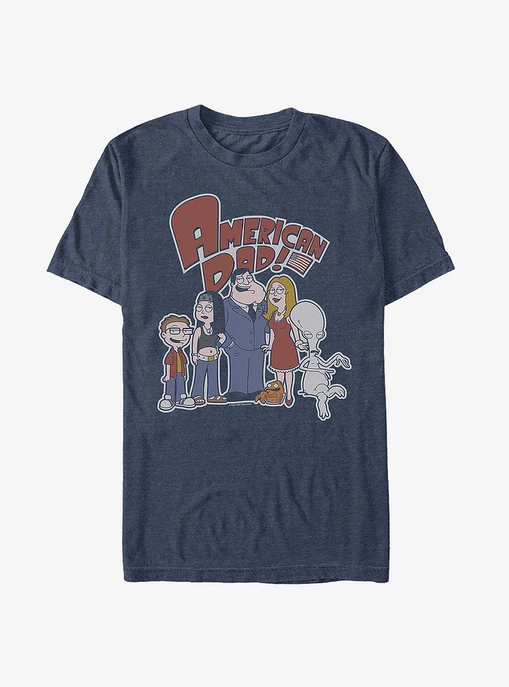 American Dad Fam Group T-Shirt