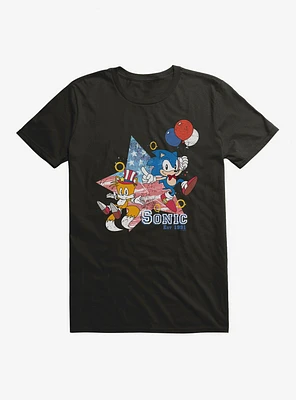 Sonic The Hedgehog Tails Fourth Of July T-Shirt