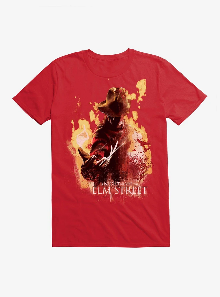 A Nightmare On Elm Street Freddy Flames T-Shirt