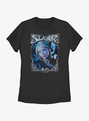 Buffy The Vampire Slayer Frame Rock Womens T-Shirt