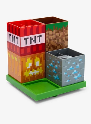 Minecraft Blocks Stacking Desktop Organizer