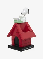 Peanuts Snoopy Doghouse Typewriter Figural Pen Holder