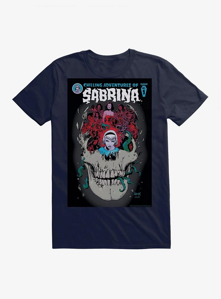 Chilling Adventures of Sabrina Skull Poster T-Shirt