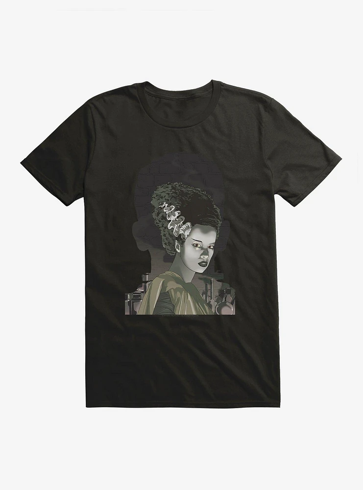 Universal Monsters Bride Of Frankenstein Shadows T-Shirt