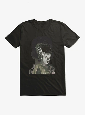 Universal Monsters Bride Of Frankenstein Shadows T-Shirt