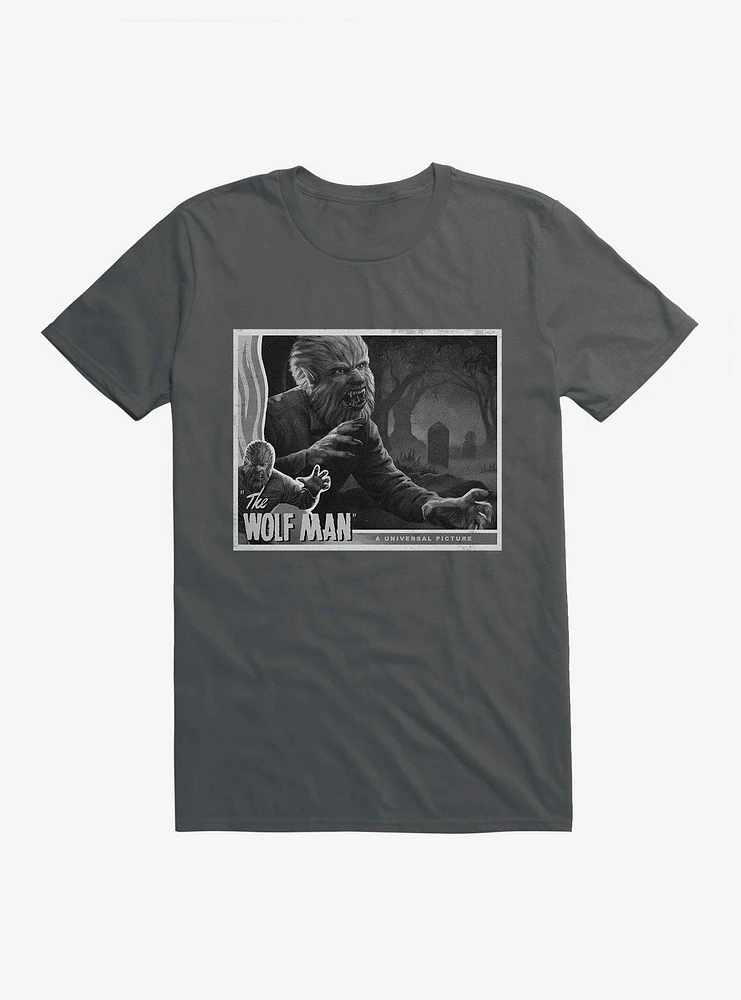 The Wolf Man Black And White Movie Poster T-Shirt