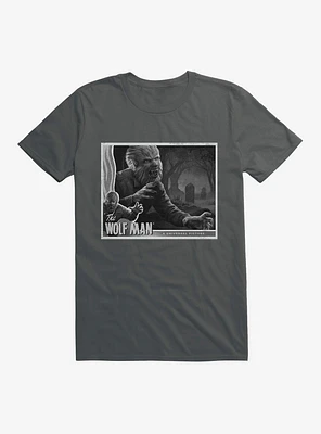 The Wolf Man Black And White Movie Poster T-Shirt