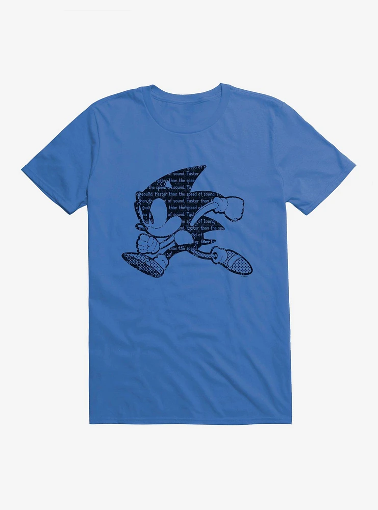 Sonic The Hedgehog Script Silhouette T-Shirt