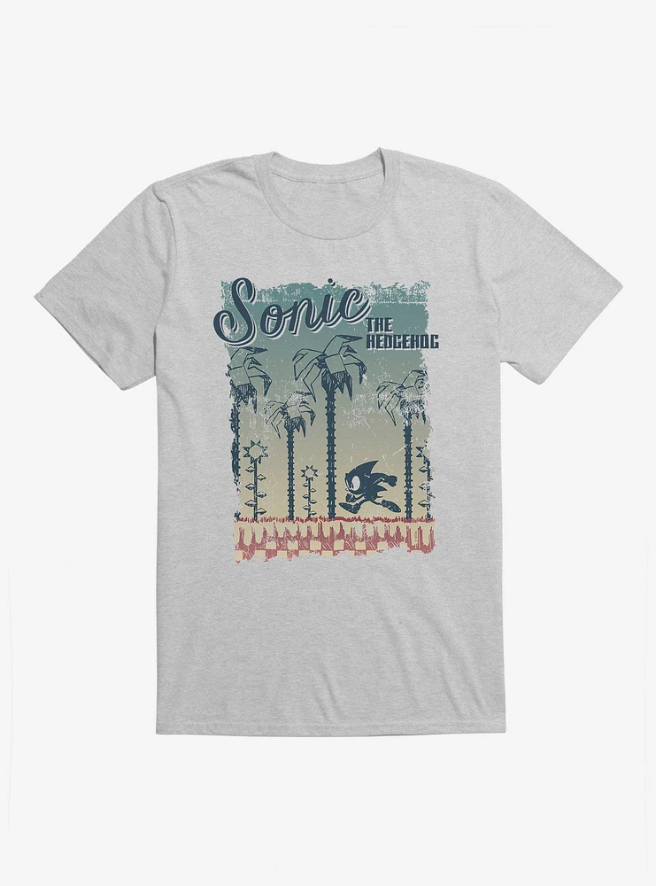 Sonic The Hedgehog Bohemian Run Scenery T-Shirt