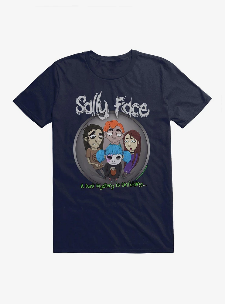 Sally Face Dark Mystery Unfolding Logo T-Shirt