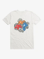 Sonic The Hedgehog Tails, Knuckles, Sonic, And Dr. Eggman Pop Art T-Shirt