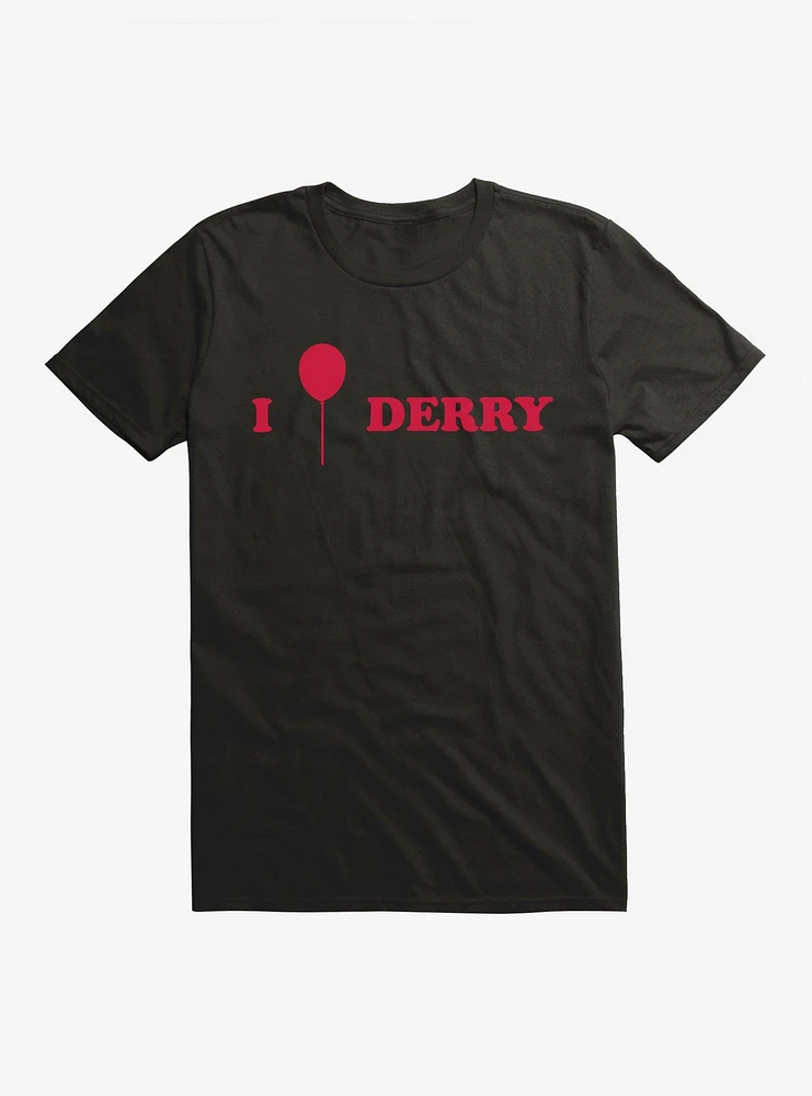 IT Chapter Two I Balloon Derry Red Script T-Shirt