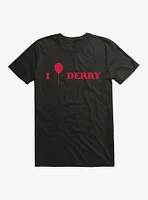 IT Chapter Two I Balloon Derry Red Script T-Shirt