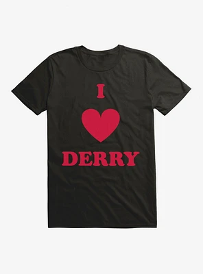 IT Chapter Two I Heart Derry Script Stack T-Shirt