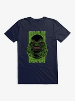 Creature From The Black Lagoon Green Name Stack T-Shirt