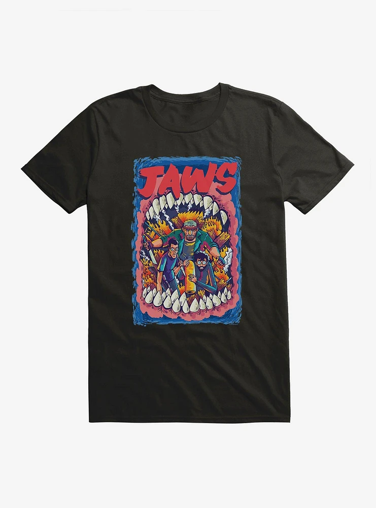 Jaws Comic Art Poster T-Shirt