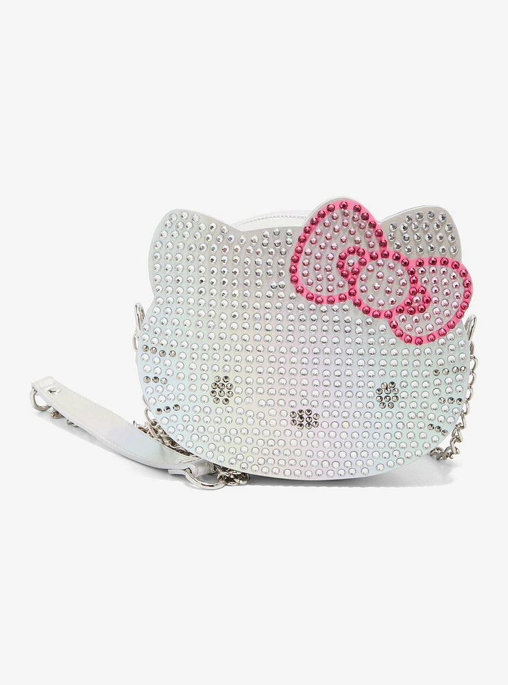 Hello Kitty Rhinestone Face Crossbody Bag