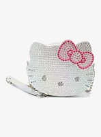 Hello Kitty Rhinestone Face Crossbody Bag