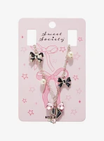 Sweet Society Pink Bow Heart Bead Necklace