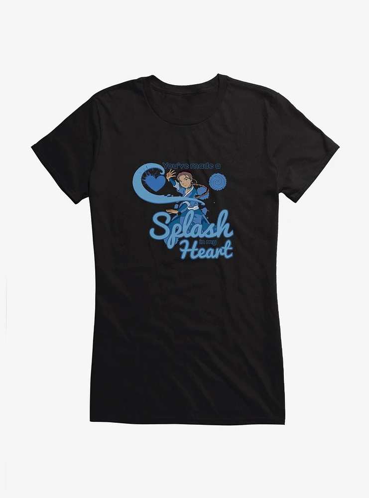 Avatar: The Last Airbender Splash My Heart Girls T-Shirt