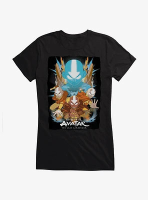 Avatar: The Last Airbender Aang Master Of All Elements Girls T-Shirt