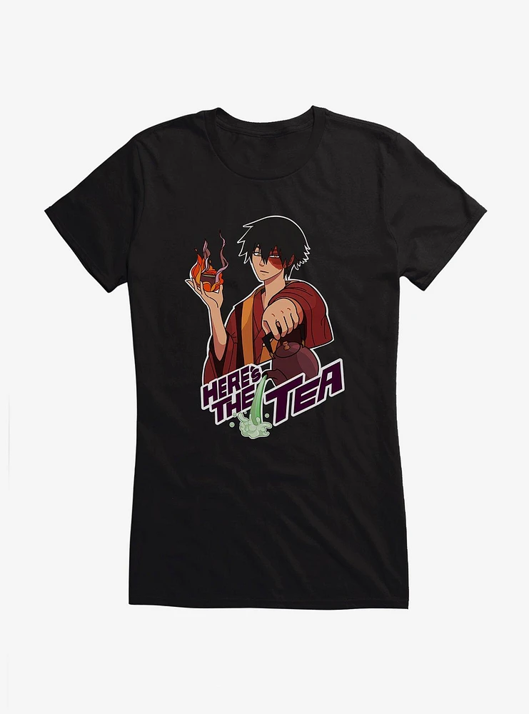 Avatar: The Last Airbender Zuko Here's Tea Girls T-Shirt