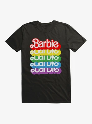 Barbie Pride Rainbow 80s Vintage Logo T-Shirt