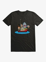 Jaws Chibi Boat Attack T-Shirt