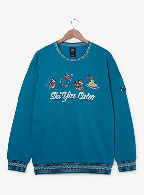 Our Universe Disney Mickey & Friends Ski You Later Crewneck - BoxLunch Exclusive