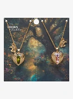 Thorn & Fable Unicorn Angel Wing Best Friend Necklace Set