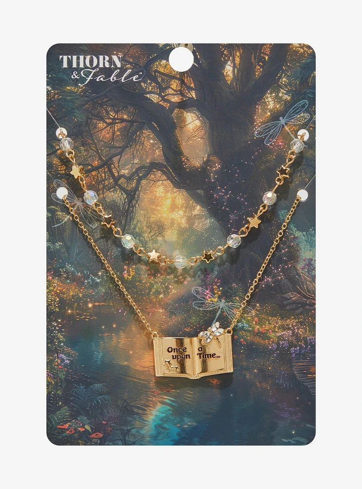 Thorn & Fable Storybook Dragonfly Layered Necklace