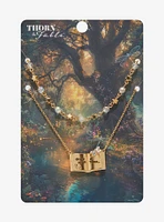 Thorn & Fable Storybook Dragonfly Layered Necklace