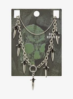 Social Collision Dagger Charm Necklace Set