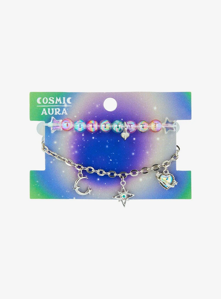 Cosmic Aura Galaxy Bracelet Set